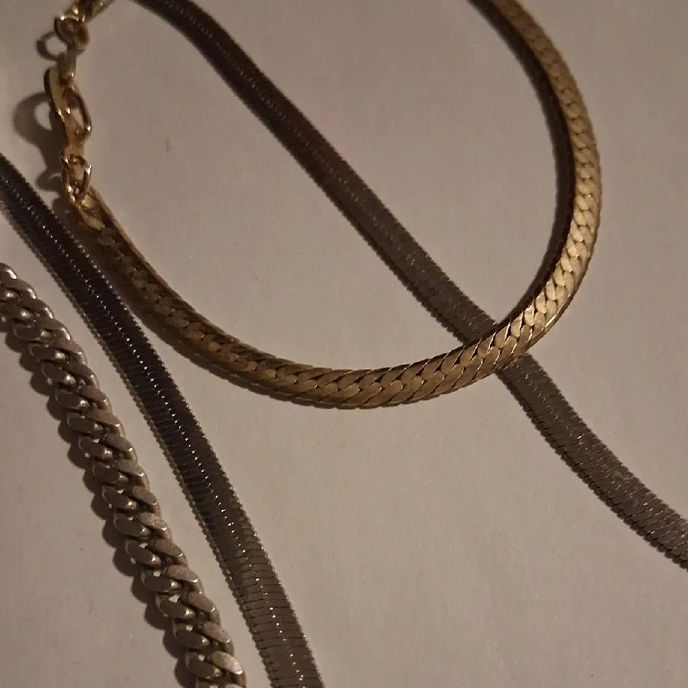 Men's Gold and Silver Bracelet Set
